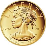 100 Dollars ("American Liberty 225th Anniversary High Relief Gold") - Obverse