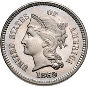1 Cent "1869" (Pattern) - Obverse
