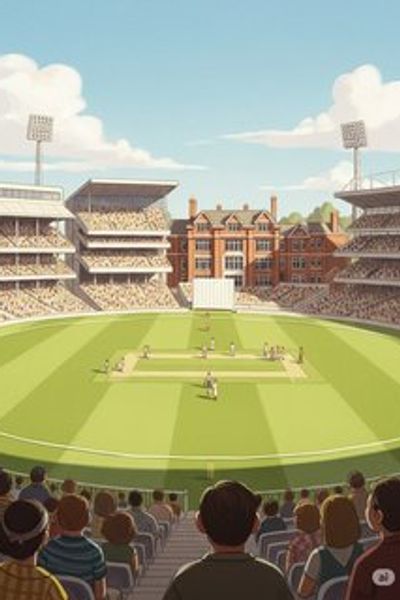 A Dream at the Oval daily life story for 7-12 years children in English featuring exciting themes