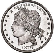 1 Dollar "1879 Goloid Metric Dollar" (Pattern; Aluminium) - Obverse