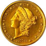 20 Dollars "1879 Quintuple Stella" - Obverse