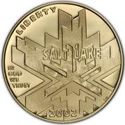 5 Dollars (Salt Lake Olympic Winter Games) - Obverse