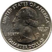 ¼ Dollar "Washington Quarter" (Marsh-Billings-Rockefeller National Historical Park, Vermont) - Obverse