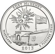 ¼ Dollar "Washington Quarter" (Fort McHenry - Silver Proof) - Reverse