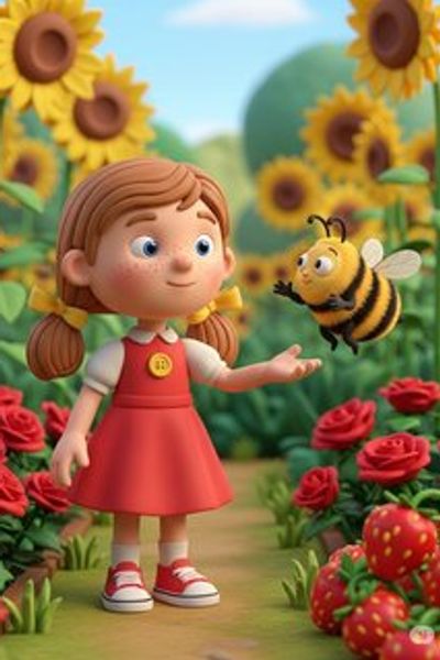 The Garden Helpers educational story for 3-6 years children in English featuring warm themes