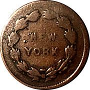 Civil War Token - New York - Reverse