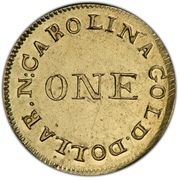 1 Dollar - C. Bechtler - Obverse