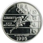 1 Dollar (Atlanta Olympics - Track and Field) - Obverse