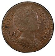½ Penny - Copper "Bust Facing Right" - Obverse