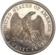 20 Cents "1875" (Pattern; silver) - Reverse