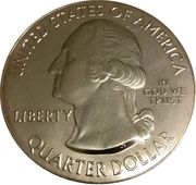¼ Dollar "Washington Quarter" (Chaco Culture National Historical Park, New Mexico - Silver 5 oz Bullion) - Obverse