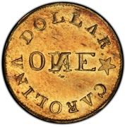 1 Dollar - C. Bechtler - Obverse