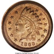 Token - United We Stand Civil War (Idian Head) - Obverse