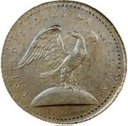 25 Cents "1792 Quarter Dollar" (Pattern; copper) - Reverse