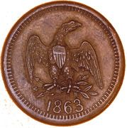 Civil War Merchant Token - C. Nebel (Sauk City, Wisconsin) - Obverse