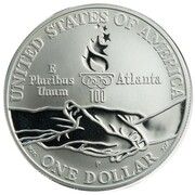 1 Dollar (Atlanta Olympics - Track and Field) - Reverse