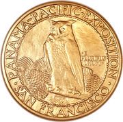 50 Dollars (Panama–Pacific Exposition) - Reverse