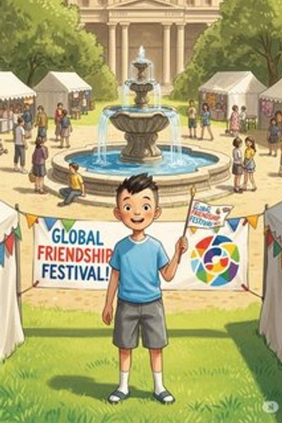 The Festival of Friends educational story for 7-12 years children in English featuring warm themes