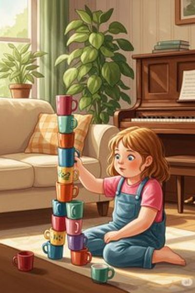 아멜리아와 머그잔 성 daily life story for 3-6 years children in Korean featuring joyful themes