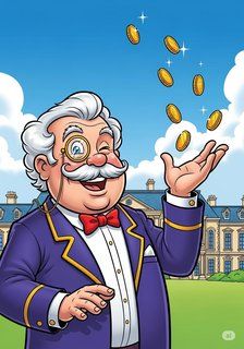 Bartholomew Bigbucks and the Generosity Tax educational story for 18+ years children in English featuring humorous themes