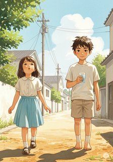 揺れるしずく romance story for 7-12 years children in Japanese featuring warm themes