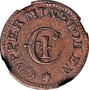 1 Cent - Civil War Token (Liberty Head Copper Mine) - Reverse