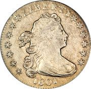 1 Dime "Draped Bust Dime" (Heraldic eagle) - Obverse