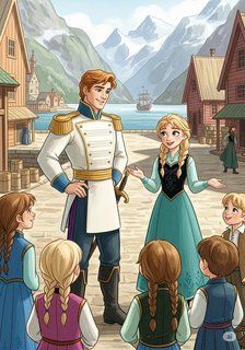 ハンス王子とアレンデールのゆうき adventure story for 3-6 years children in Japanese featuring exciting themes