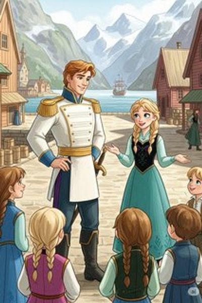 ハンス王子とアレンデールのゆうき adventure story for 3-6 years children in Japanese featuring exciting themes