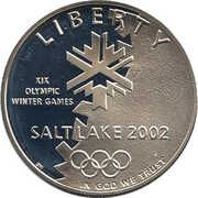 1 Dollar (Salt Lake City Olympic Games) - Obverse