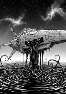 闇を這うもの sci-fi story for 18+ years children in Japanese featuring tense themes