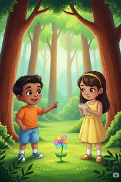 The Joyful Journey of Ravi, Mia, and Anya fairy tale story for 3-6 years children in English featuring joyful themes