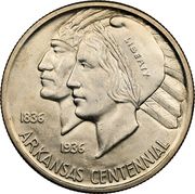 ½ Dollar (Arkansas) - Obverse