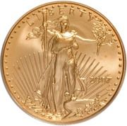 25 Dollars "American Gold Eagle" (Bullion Coinage) - Obverse