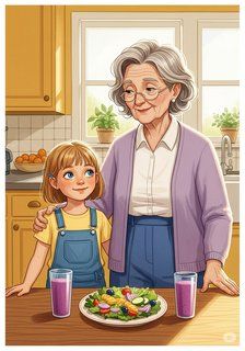 Pippa and the Superhero Meal educational story for 3-6 years children in English featuring warm themes