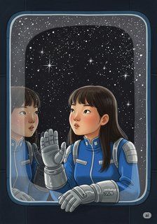 Nova and the Stardust Drifter sci-fi story for 7-12 years children in English featuring exciting themes