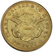 20 Dollars - Clark, Gruber and Co. - Reverse