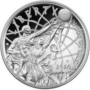 1 Dollar (Basketball Hall of Fame) - Obverse