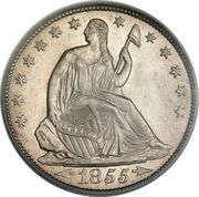 ½ Dollar "Seated Liberty Half Dollar" (with date arrows) - Obverse