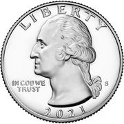 ¼ Dollar "Washington Quarter" (Crossing the Delaware) - Obverse
