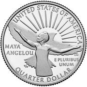 ¼ Dollar "Washington Quarter" (Maya Angelou) - Reverse