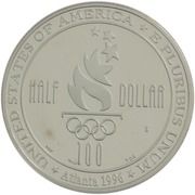 ½ Dollar (Atlanta Olympics - Women's Soccer) - Reverse