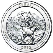 ¼ Dollar "Washington Quarter" (Denali National Park and Preserve, Alaska) - Reverse