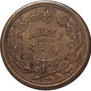 Civil War Token - Army and Navy/Flag of Our Union (F-207/323) - Reverse