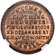 Token - A. Cohen Clothing (Leavenworth, KS) - Obverse