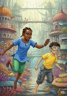 Waves of Change educational story for 7-12 years children in English featuring inspiring themes