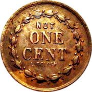 Civil War Merchant Token - John Joergers (Brooklyn, NY) - Reverse