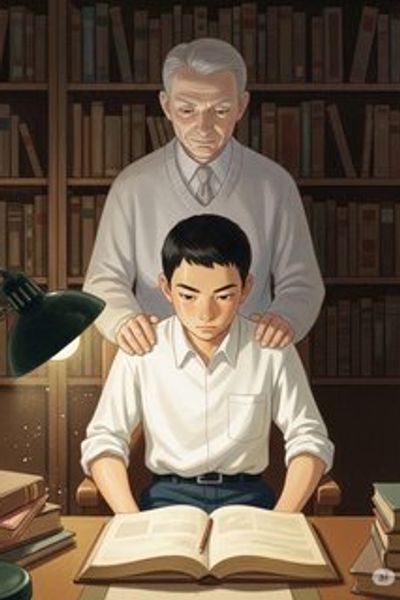 幻の中の父の教え educational story for 7-12 years children in Japanese featuring warm themes