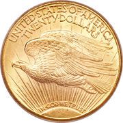 20 Dollars (Saint-Gaudens - Double Eagle, With motto) - Reverse