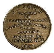 Hard Times Token - Haselton and Palmer / A. C. Smith (Dover, New Hampshire) - Reverse